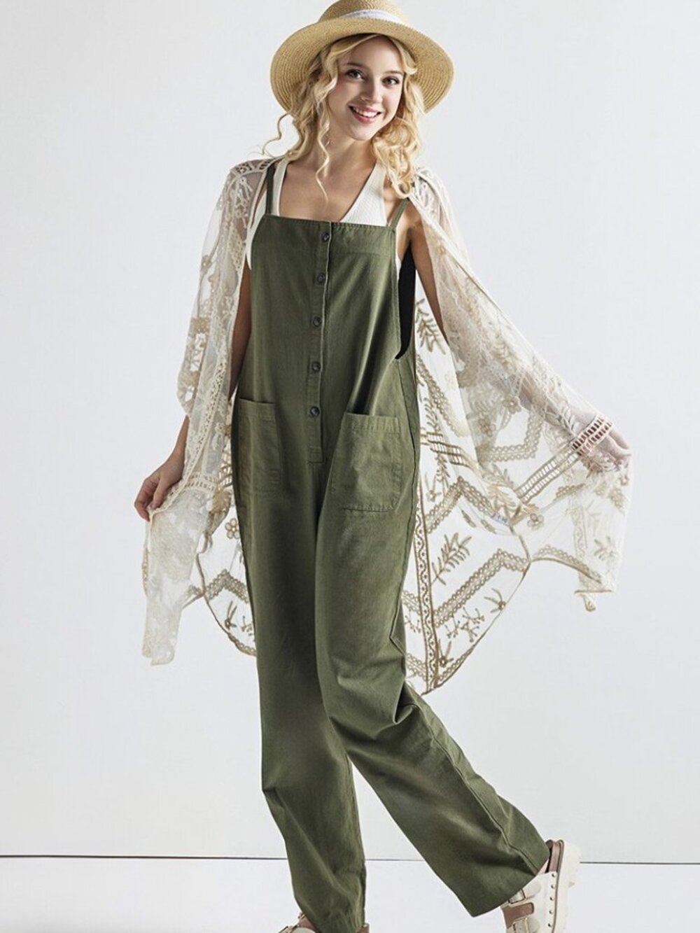 B96 Embroidered Mesh Leaf Cocoon Cardigan Off White NEW